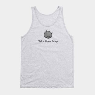 Pug Wisdom: Take More Naps - black pug Tank Top